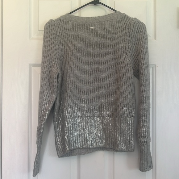 Armani Exchange A | X size X small pullover sweater gray misty grey coated NEW - Picture 10 of 15